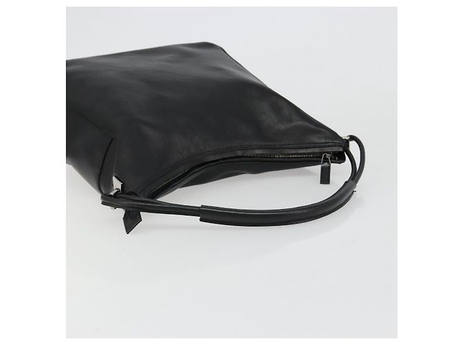 GUCCI Shoulder Bag Leather Black Silver 001 3770 - vista 7