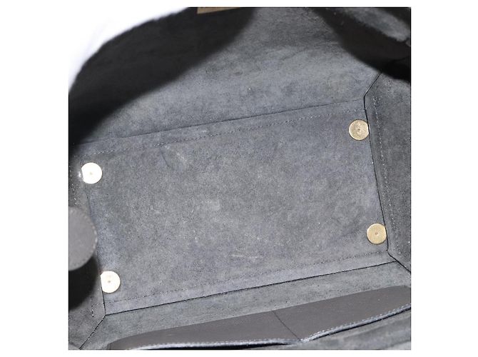 Céline CELINE Micro Belt Hand Bag Leather 2way Gray Gold - vista 10