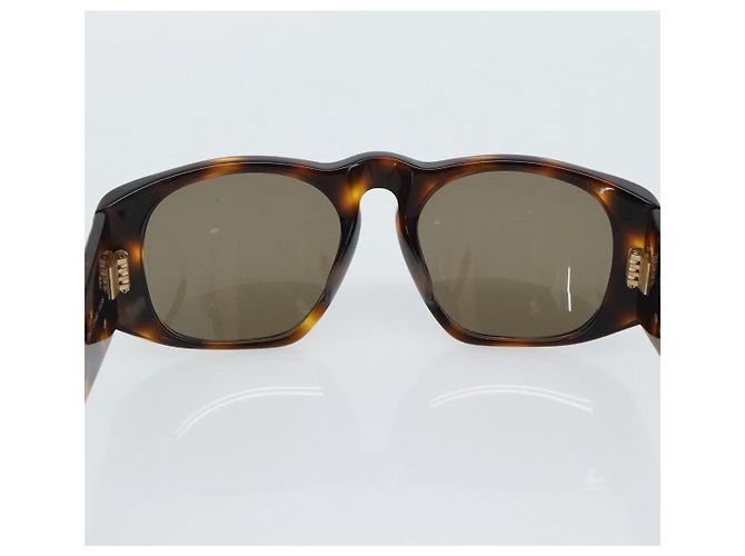 CHANEL Tortoise Pattern Sunglasses plastic Brown CC - vista 9