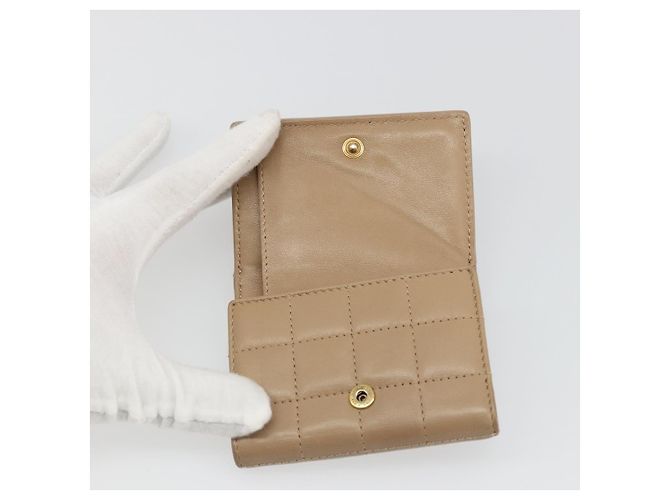 SAINT LAURENT Cassandra Wallet Leather Beige Gold - vista 18