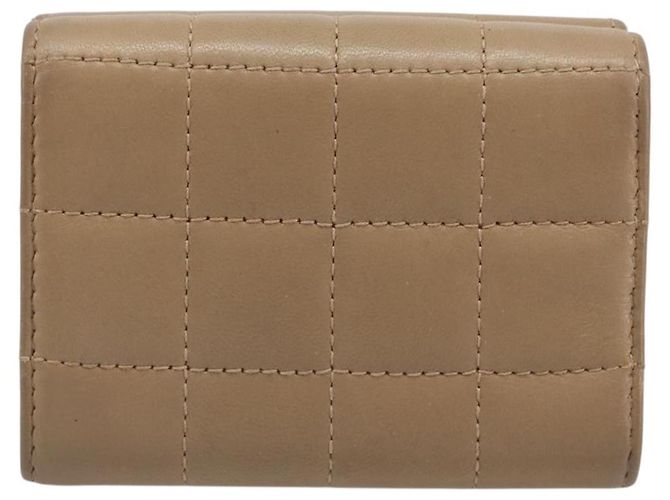 SAINT LAURENT Cassandra Wallet Leather Beige Gold - vista 2