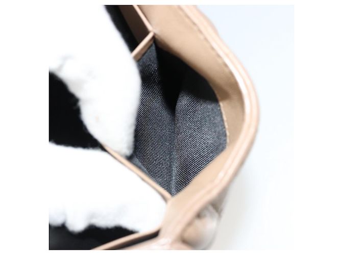 SAINT LAURENT Cassandra Wallet Leather Beige Gold - vista 22