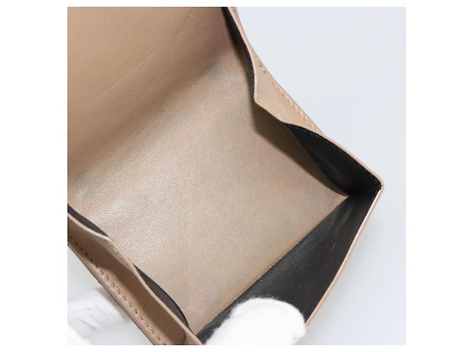 SAINT LAURENT Cassandra Wallet Leather Beige Gold - vista 9