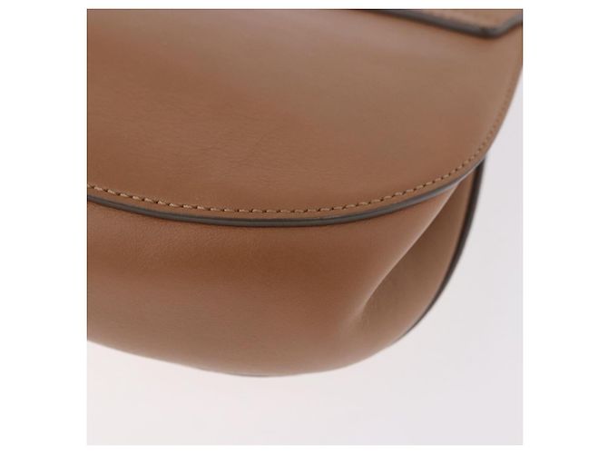 Chloé Chloe Drew Chain Shoulder Bag Suede Leather Beige Gold - vista 13