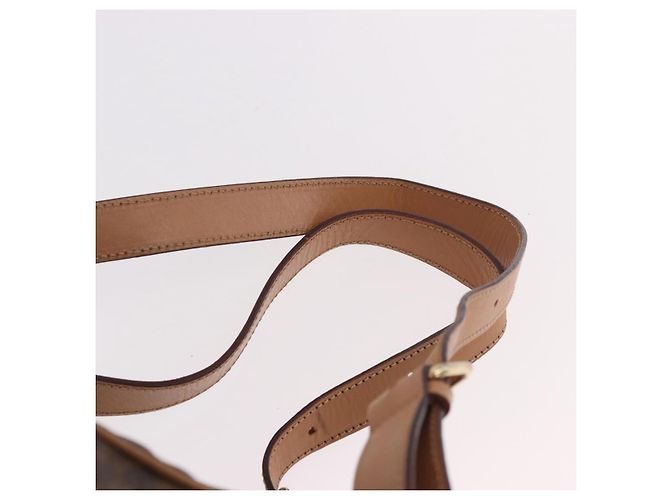 Céline CELINE Macadam Canvas Backpack PVC Leather Brown Gold - vista 15