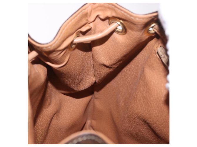 Céline CELINE Macadam Canvas Backpack PVC Leather Brown Gold - vista 23
