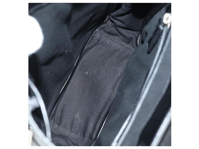 SAINT LAURENT Backpack Leather Black Silver - vista 10
