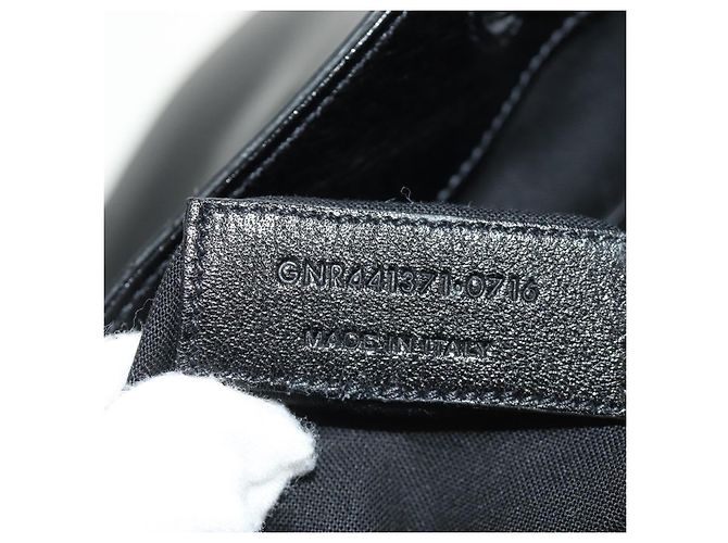 SAINT LAURENT Backpack Leather Black Silver - vista 11
