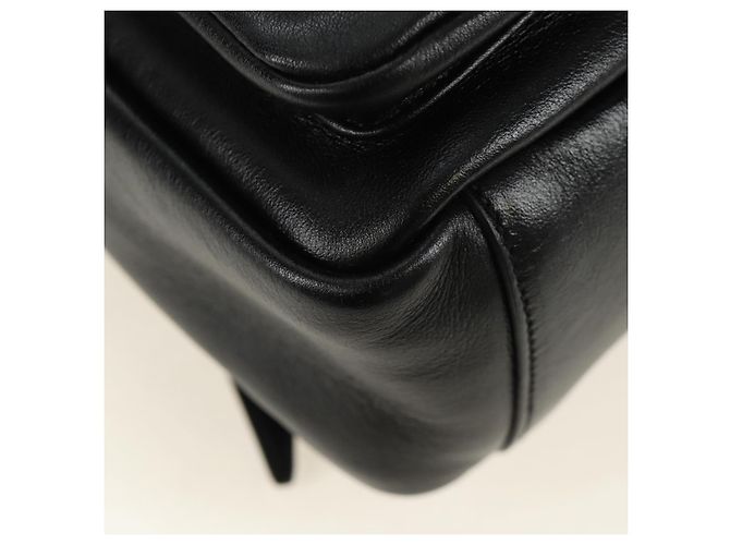 SAINT LAURENT Backpack Leather Black Silver - vista 16