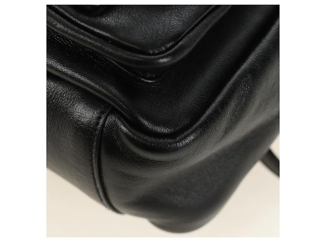 SAINT LAURENT Backpack Leather Black Silver - vista 17