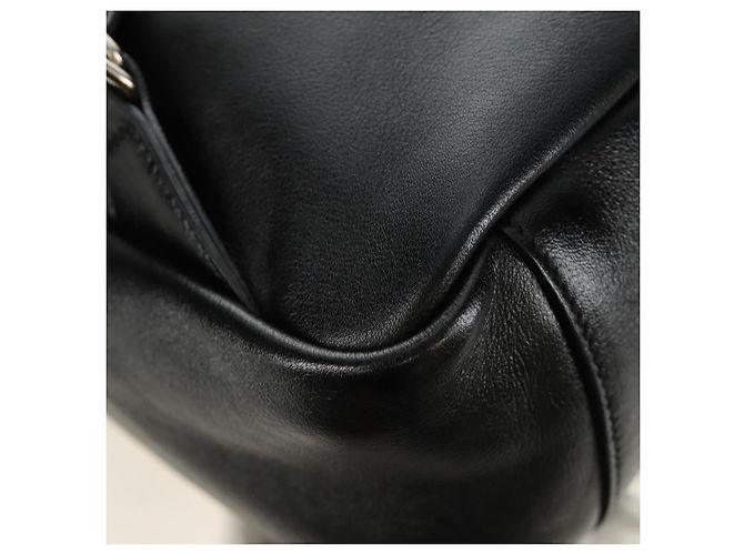 SAINT LAURENT Backpack Leather Black Silver - vista 18