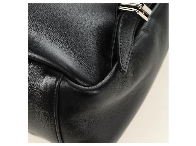 SAINT LAURENT Backpack Leather Black Silver - vista 19