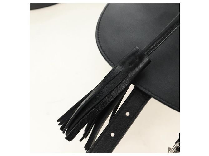 SAINT LAURENT Backpack Leather Black Silver - vista 30