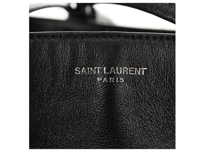 SAINT LAURENT Backpack Leather Black Silver - vista 31