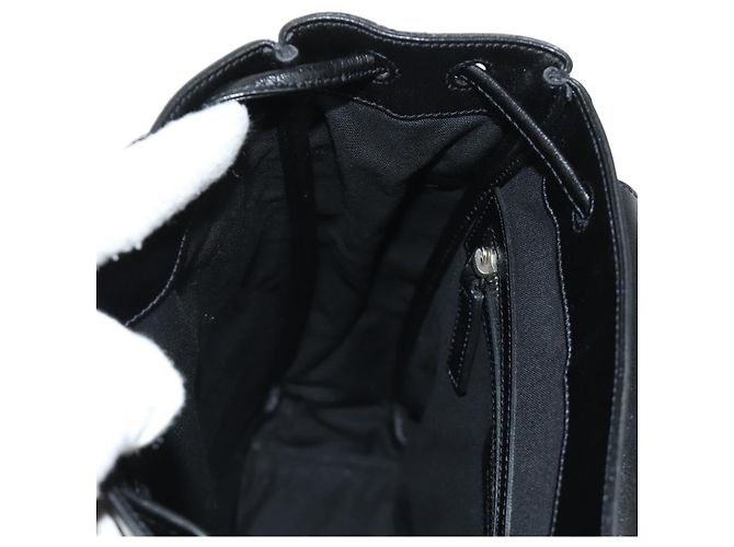 SAINT LAURENT Backpack Leather Black Silver - vista 33