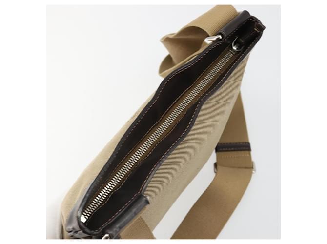 PRADA Shoulder Bag Canvas Beige Silver - vista 10