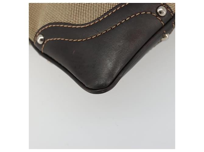 PRADA Shoulder Bag Canvas Beige Silver - vista 15