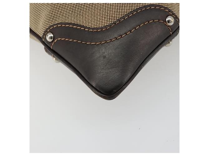 PRADA Shoulder Bag Canvas Beige Silver - vista 17
