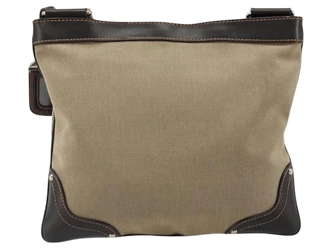 PRADA Shoulder Bag Canvas Beige Silver - vista 2