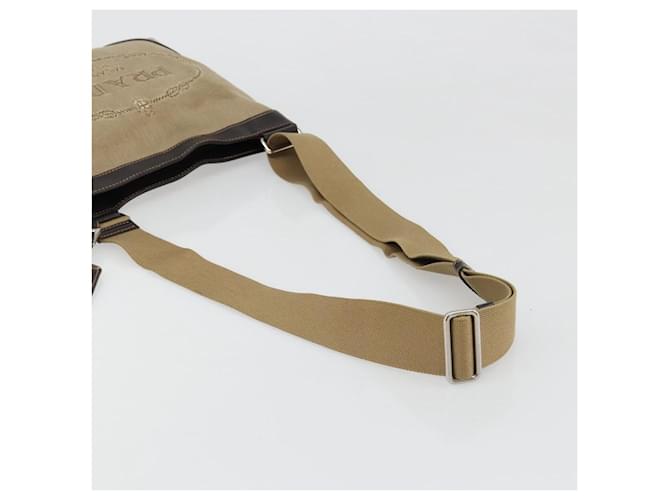 PRADA Shoulder Bag Canvas Beige Silver - vista 7
