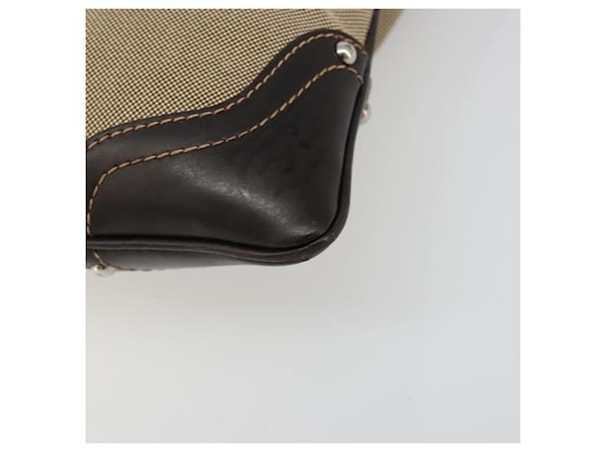 PRADA Shoulder Bag Canvas Beige Silver - vista 9