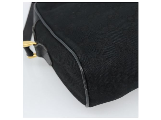 GUCCI GG Canvas Web Sherry Line Shoulder Bag Black Red Green - vista 13