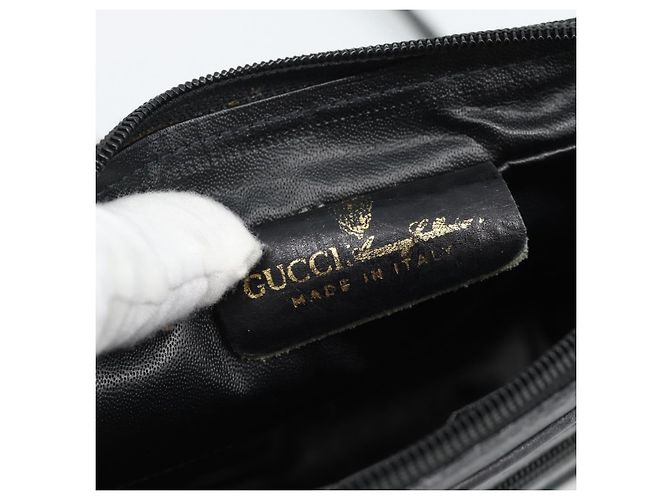 GUCCI GG Canvas Web Sherry Line Shoulder Bag Black Red Green - vista 15