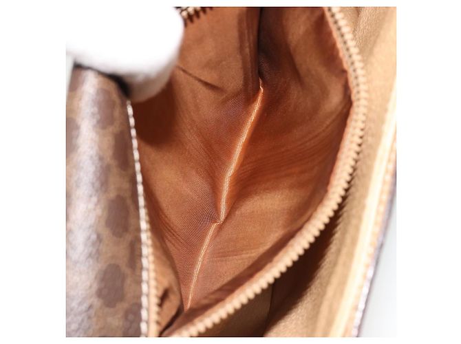 Céline CELINE Macadam Canvas Shoulder Bag PVC Leather Brown Gold - vista 24