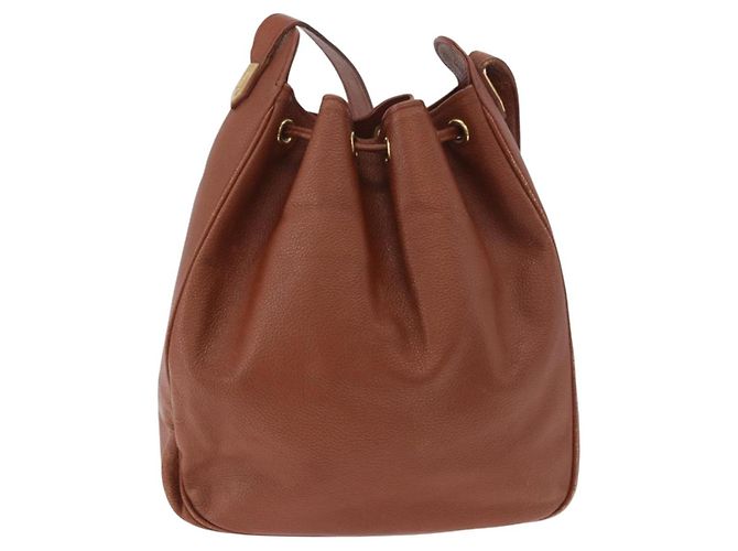 SAINT LAURENT Shoulder Bag Leather Brown Gold - vista 2