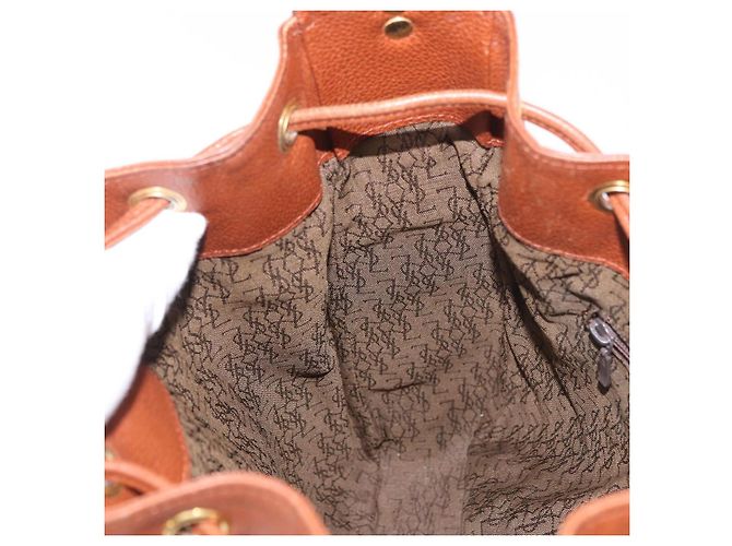 SAINT LAURENT Shoulder Bag Leather Brown Gold - vista 20