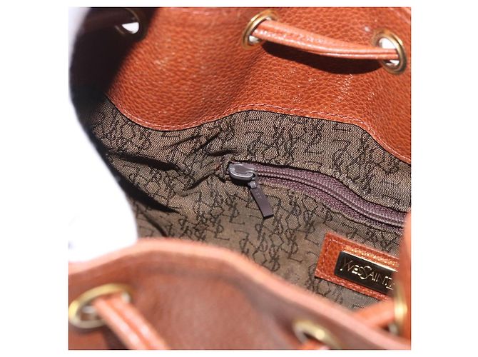 SAINT LAURENT Shoulder Bag Leather Brown Gold - vista 21