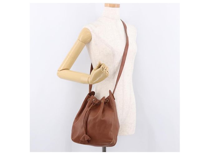 SAINT LAURENT Shoulder Bag Leather Brown Gold - vista 23