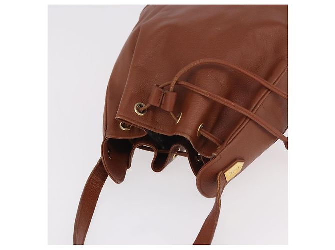 SAINT LAURENT Shoulder Bag Leather Brown Gold - vista 6