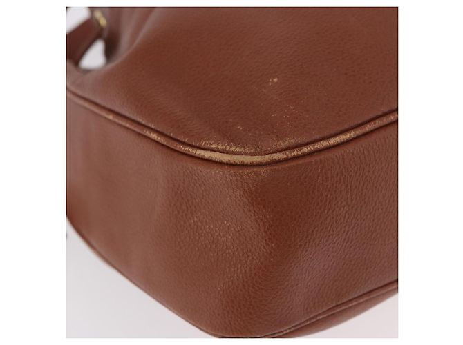 SAINT LAURENT Shoulder Bag Leather Brown Gold - vista 9