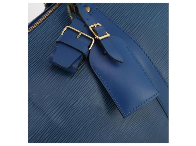 LOUIS VUITTON Epi Keepall 50 Boston Bag Blue M42965 LV - vista 18