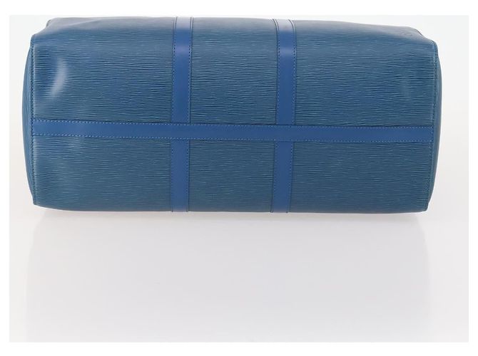 LOUIS VUITTON Epi Keepall 50 Boston Bag Blue M42965 LV - vista 5