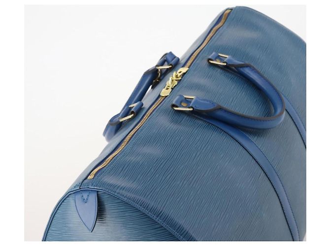 LOUIS VUITTON Epi Keepall 50 Boston Bag Blue M42965 LV - vista 6