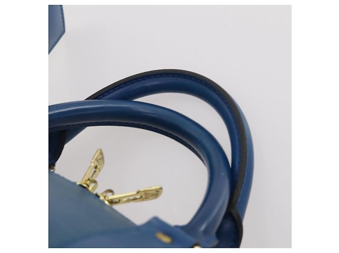 LOUIS VUITTON Epi Keepall 50 Boston Bag Blue M42965 LV - vista 8