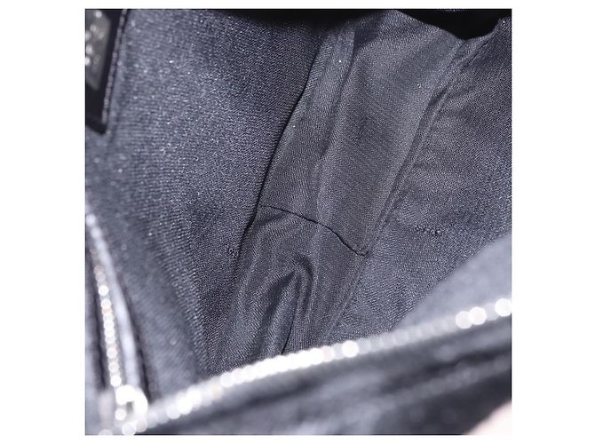 FENDI Shoulder Bag Harako leather Black Silver - vista 10