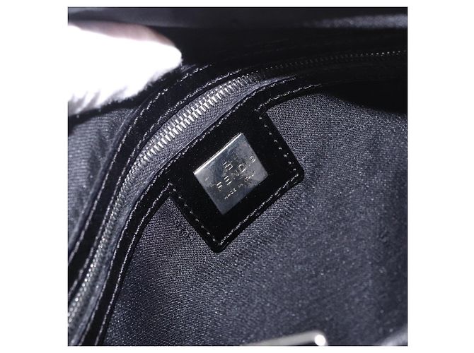 FENDI Shoulder Bag Harako leather Black Silver - vista 20