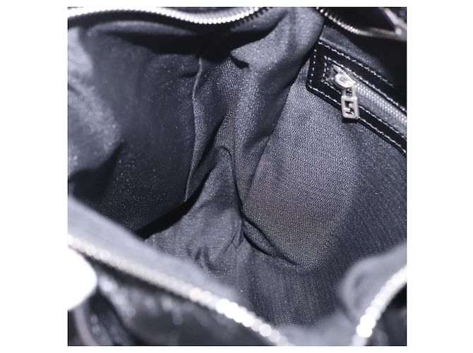 FENDI Shoulder Bag Harako leather Black Silver - vista 22