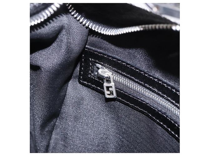 FENDI Shoulder Bag Harako leather Black Silver - vista 23