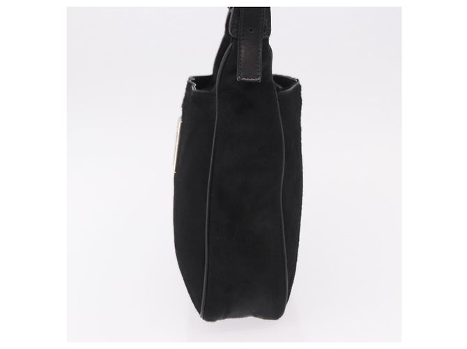 FENDI Shoulder Bag Harako leather Black Silver - vista 3