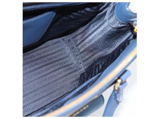 PRADA Hand Bag Saffiano leather 2way Blue Gold - vista 20