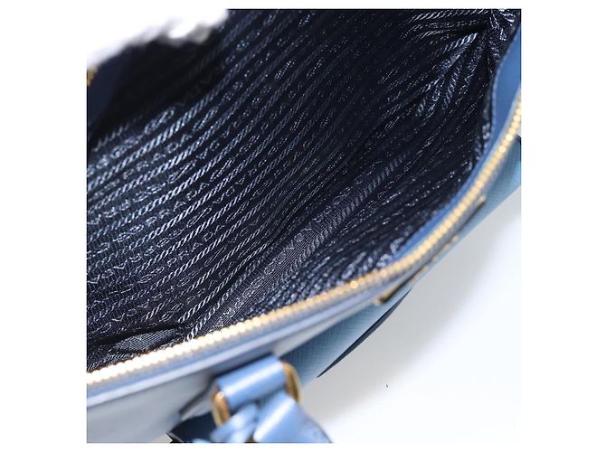 PRADA Hand Bag Saffiano leather 2way Blue Gold - vista 25
