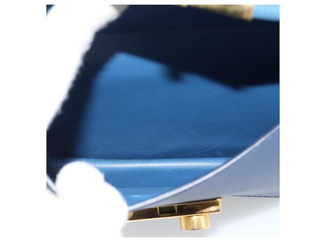 PRADA Hand Bag Saffiano leather 2way Blue Gold - vista 28