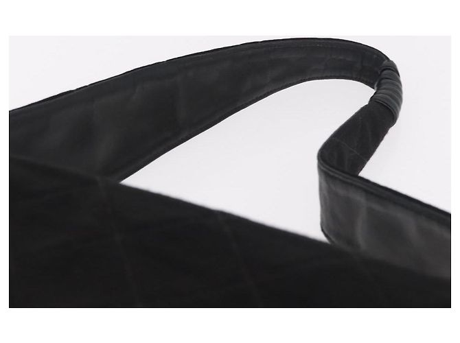 CHANEL Matelasse Shoulder Bag Cotton Black Gold CC - vista 8