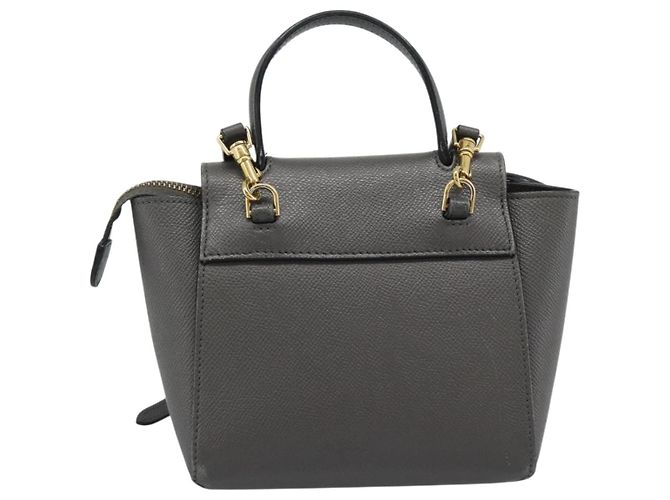 Céline CELINE Pico Belt Hand Bag Leather 2way Gray Gold - vista 2