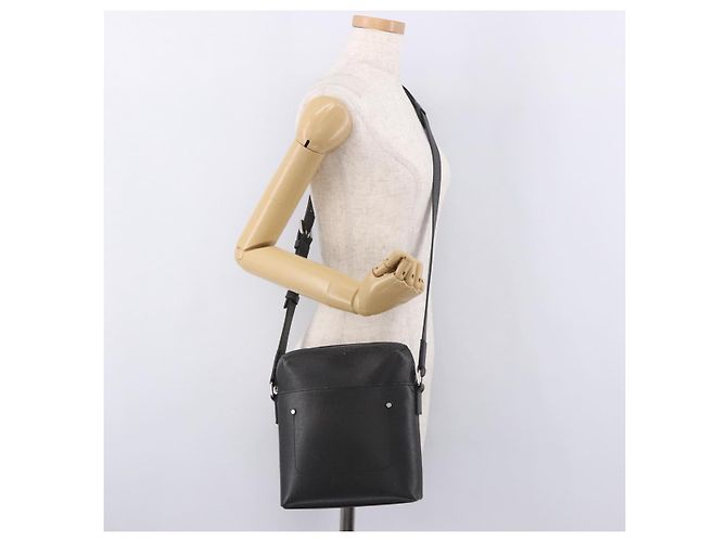 LOUIS VUITTON Taiga Pochette Grigori Shoulder Bag Ardoise M32712 LV - vista 22