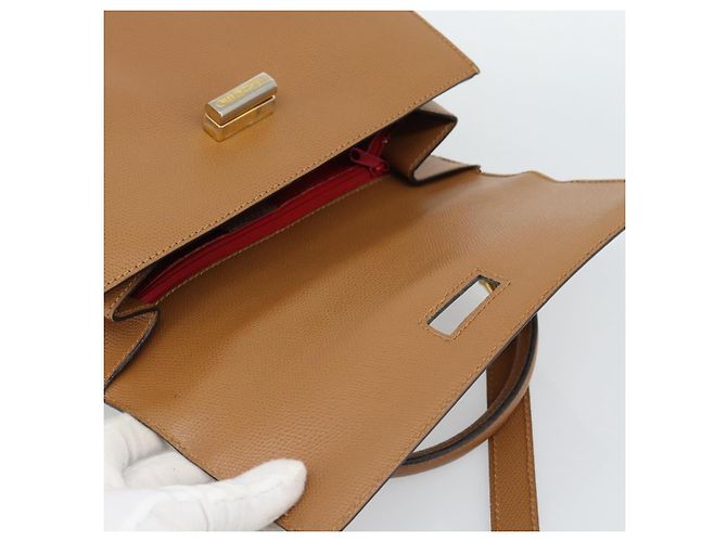 Céline CELINE Hand Bag Leather 2way Beige Gold - vista 20